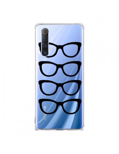 Coque Realme X50 5G Sunglasses Lunettes Soleil Noir Transparente - Project M