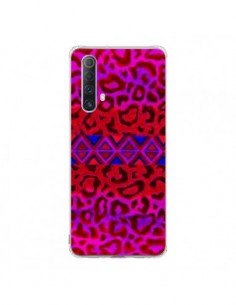 Coque Realme X50 5G Tribal Leopard Rouge - Ebi Emporium