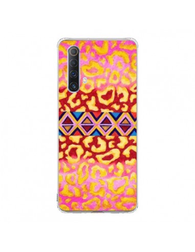 Coque Realme X50 5G Tribal Leopard Rose - Ebi Emporium