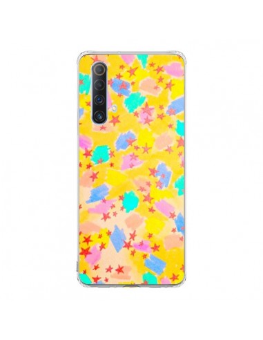 Coque Realme X50 5G Stars Etoiles Jaunes - Ebi...