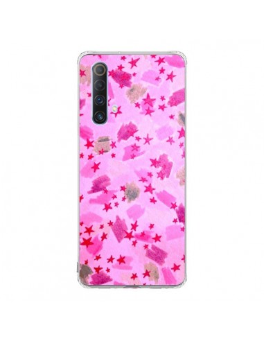 Coque Realme X50 5G Stars Etoiles Roses - Ebi Emporium