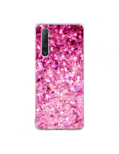 Coque Realme X50 5G Romance Me Paillettes Roses - Ebi Emporium