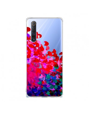 Coque Realme X50 5G Creation in Color Pink Rose Transparente - Ebi Emporium