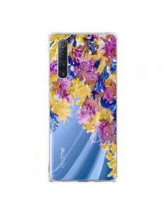 Coque Realme X50 5G Cascade Florale Transparente - Ebi...