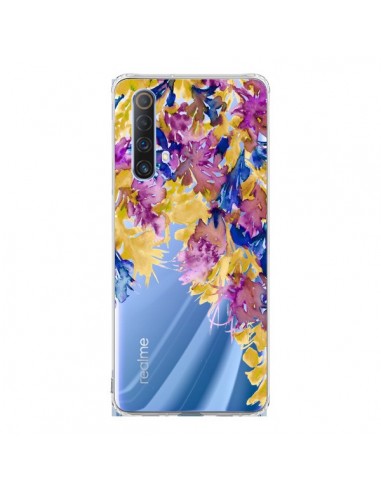 Coque Realme X50 5G Cascade Florale Transparente - Ebi Emporium