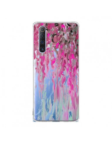 Coque Realme X50 5G Tempête Rose Transparente - Ebi Emporium