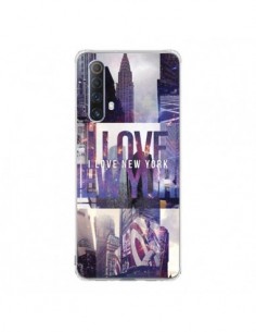 Coque Realme X50 5G I love New Yorck City violet - Javier...