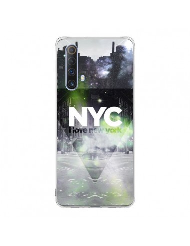 Coque Realme X50 5G I Love New York City Vert - Javier Martinez