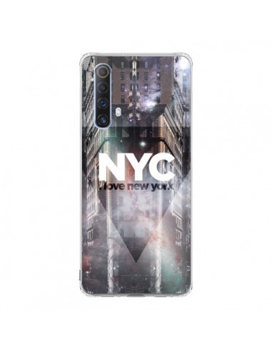 Coque Realme X50 5G I Love New York City Violet - Javier Martinez