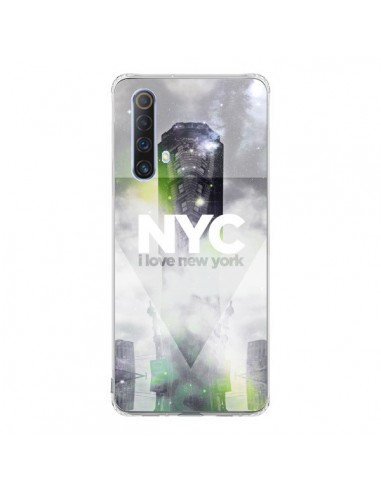 Coque Realme X50 5G I Love New York City Gris Vert - Javier Martinez
