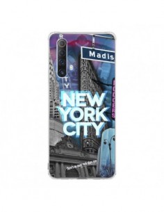 Coque Realme X50 5G New York City Buildings Bleu - Javier...