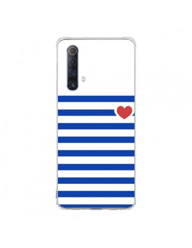 Coque Realme X50 5G Mariniere Coeur - Jonathan Perez