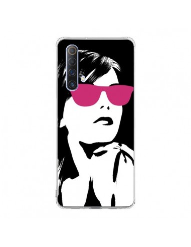 Coque Realme X50 5G Fille Lunettes Roses - Jonathan Perez