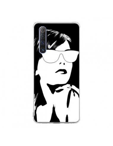 Coque Realme X50 5G Fille Lunettes Blanches - Jonathan Perez