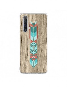 Coque Realme X50 5G Totem Tribal Azteque Bois Wood -...