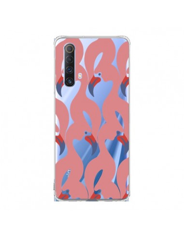 Coque Realme X50 5G Flamant Rose Flamingo Transparente - Dricia Do