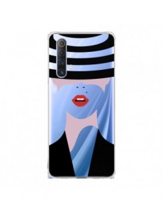 Coque Realme X50 5G Femme Chapeau Hat Lady Transparente -...