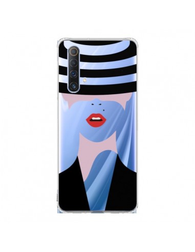 Coque Realme X50 5G Femme Chapeau Hat Lady Transparente - Dricia Do