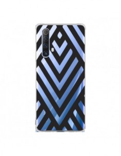 Coque Realme X50 5G Geometric Azteque Noir Transparente -...