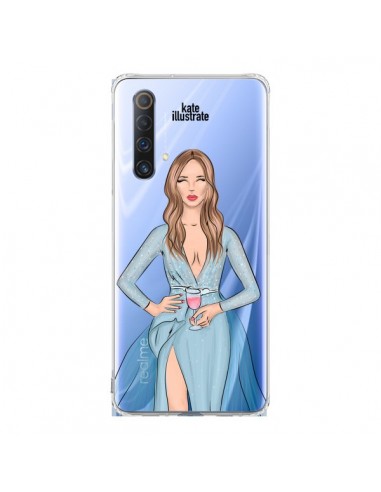 Coque Realme X50 5G Cheers Diner Gala Champagne Transparente - kateillustrate