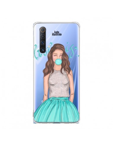 Coque Realme X50 5G Bubble Girls Tiffany Bleu Transparente - kateillustrate