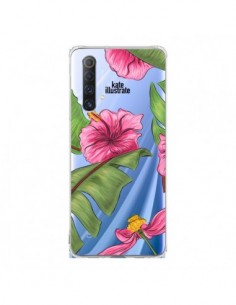 Coque Realme X50 5G Tropical Leaves Fleurs Feuilles...