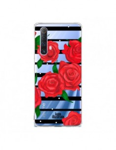 Coque Realme X50 5G Red Roses Rouge Fleurs Flowers...