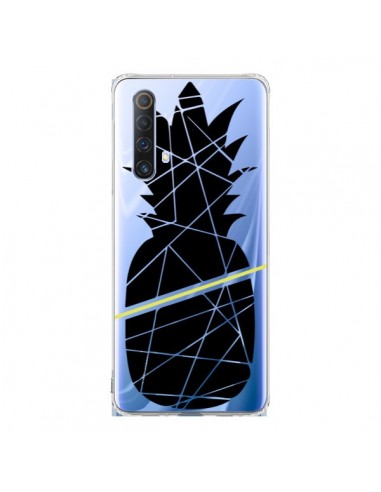 Coque Realme X50 5G Ananas Noir Transparente - Koura-Rosy Kane