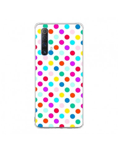 Coque Realme X50 5G Pois Multicolores - Laetitia