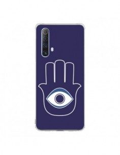 Coque Realme X50 5G Main de Fatma Oeil Bleu - Laetitia