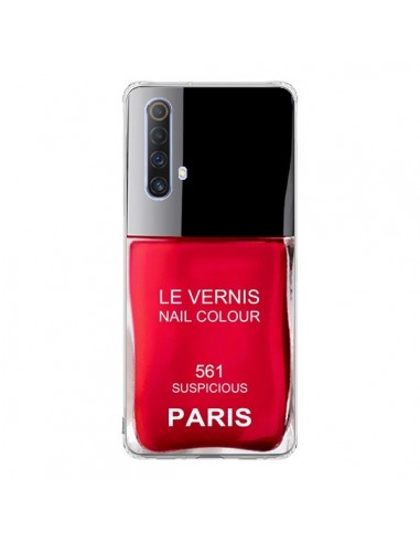Coque Realme X50 5G Vernis Paris Suspicious Rouge - Laetitia