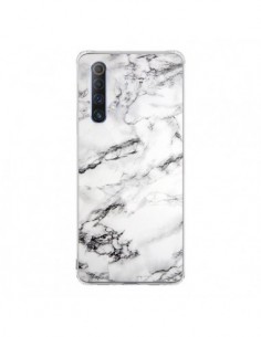 Coque Realme X50 5G Marbre Marble Blanc White - Laetitia