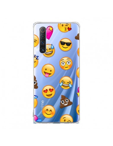 Coque Realme X50 5G Emoticone Emoji Transparente - Laetitia