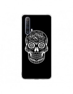Coque Realme X50 5G Tête de Mort Mexicaine Blanche -...