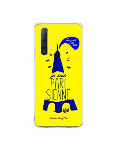 Coque Realme X50 5G Je suis Parisienne La Tour Eiffel Jaune - Leellouebrigitte