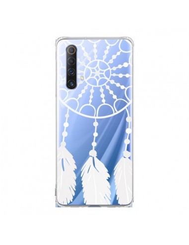 Coque Realme X50 5G Attrape Rêves Blanc Dreamcatcher Transparente - Petit Griffin