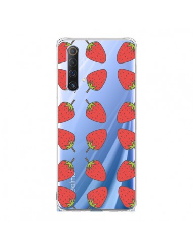 Coque Realme X50 5G Fraise Fruit Strawberry Transparente - Petit Griffin
