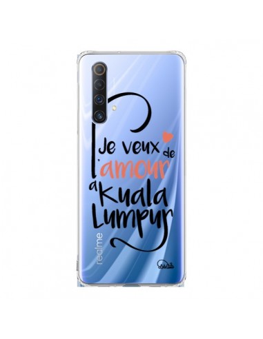 Coque Realme X50 5G Je veux de l'amour à Kuala Lumpur Transparente - Lolo Santo