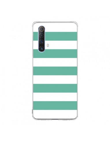 Coque Realme X50 5G Bandes Mint Vert - Mary Nesrala