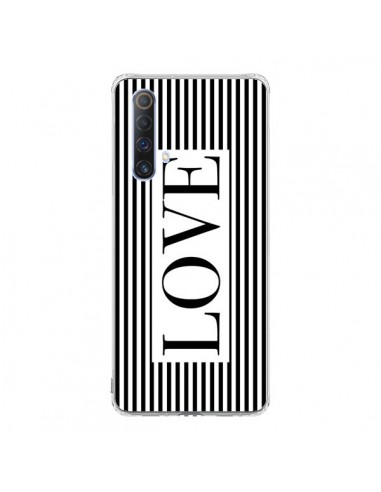 Coque Realme X50 5G Love Noir et Blanc - Mary...