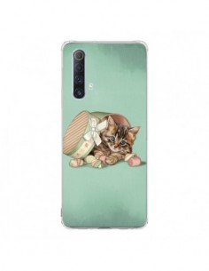 Coque Realme X50 5G Chaton Chat Kitten Boite Bonbon Candy...