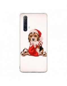 Coque Realme X50 5G Chien Dog Pere Noel Christmas -...