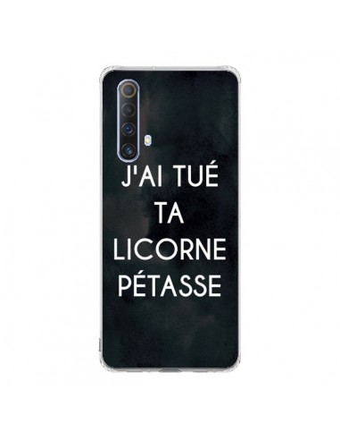 Coque Realme X50 5G J'ai tué ta Licorne Pétasse - Maryline Cazenave