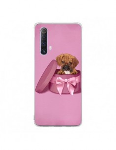 Coque Realme X50 5G Chien Dog Boite Noeud Triste -...
