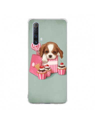 Coque Realme X50 5G Chien Dog Cupcake Gateau Boite - Maryline Cazenave