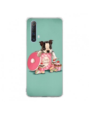 Coque Realme X50 5G Chien Dog Cupcakes Gateau Boite - Maryline Cazenave