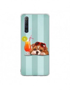 Coque Realme X50 5G Chien Dog Cocktail Lunettes Coeur -...