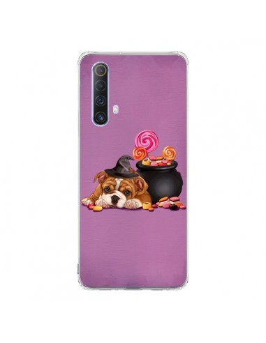 Coque Realme X50 5G Chien Dog Halloween Sorciere Chaudron Bonbon - Maryline Cazenave