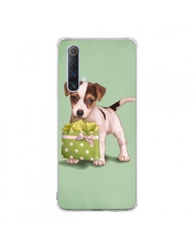 Coque Realme X50 5G Chien Dog Shopping Sac Pois Vert - Maryline Cazenave