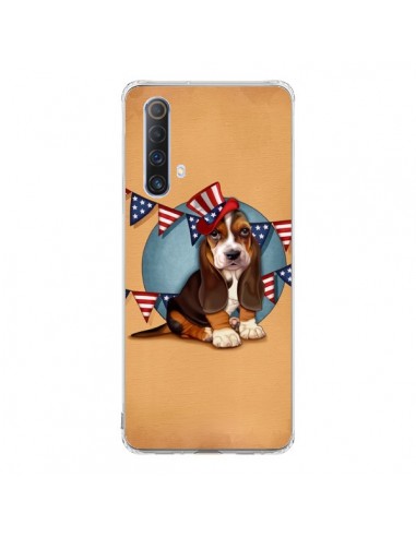 Coque Realme X50 5G Chien Dog USA Americain - Maryline Cazenave